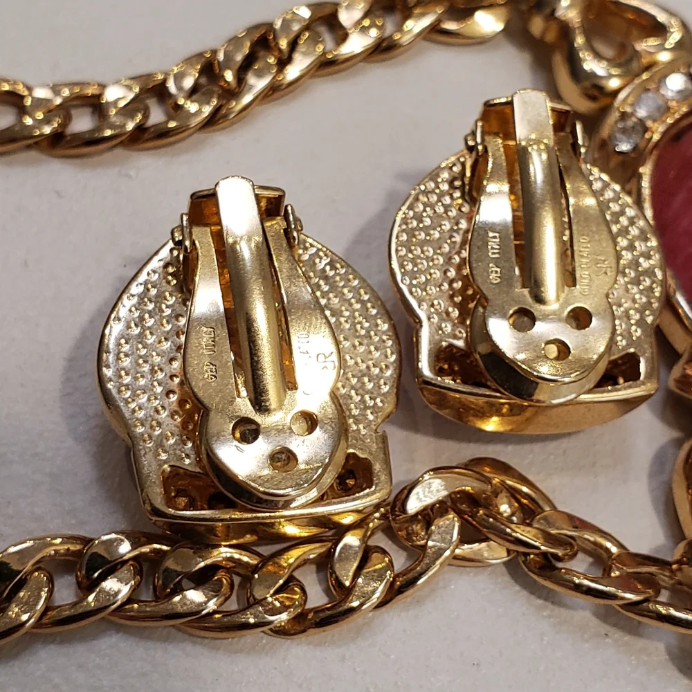 RENATA DI RENZO 16" necklace and clip earrings Set - Picture 4 of 7